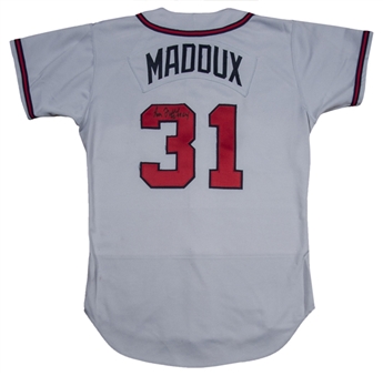1996 Greg Maddux Game Used and Signed Atlanta Braves Road Jersey (PSA/DNA)